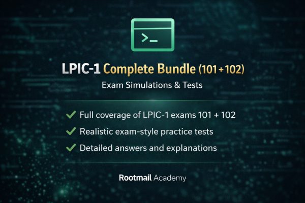 LPIC-1 Exam BAUNDLE 101+102 Premium Simulations and Tests (ENG)