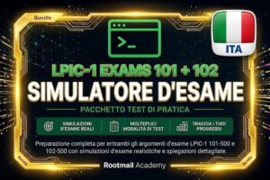 BUNDLE LPI LPIC-1 101+102 Simulazioni e test pratici Premium (ITA)